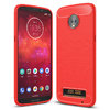 Flexi Slim Carbon Fibre Case for Motorola Moto Z3 Play - Brushed Red